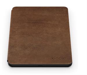 eBookReader Amazon Premium læder cover Kindle Paperwhite 2024 walnut nedefra